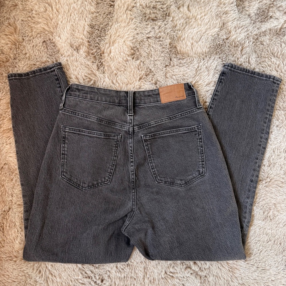 Madewell Women's Straight Leg Jeans - Dark Gray